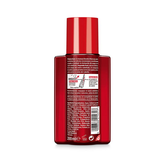 Alpecin Champú Doble Efecto Anticaída y Anticaspa 200 ml
