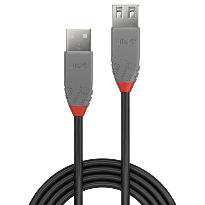 Lindy Cable de Extensión USB 2.0 Tipo A 2m Anthra Line Lindy Cable de Extensión USB 2.0 Tipo A 2m Anthra Line