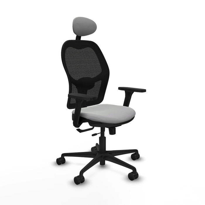 PIQUERAS Y CRESPO Silla de oficina Jorquera con mecanismo Sincro/Traslack Gris claro PIQUERAS Y CRESPO Silla de oficina Jorquera con mecanismo Sincro/Traslack Gris claro