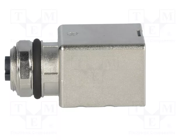 HARTING Adaptador M12 hembra código X a RJ45 Cat 6a recto para panel de 8 pines HARTING Adaptador M12 hembra código X a RJ45 Cat 6a recto para panel de 8 pines