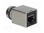 HARTING Adaptador M12 hembra código X a RJ45 Cat 6a recto para panel de 8 pines