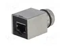HARTING Adaptador M12 hembra código X a RJ45 Cat 6a recto para panel de 8 pines