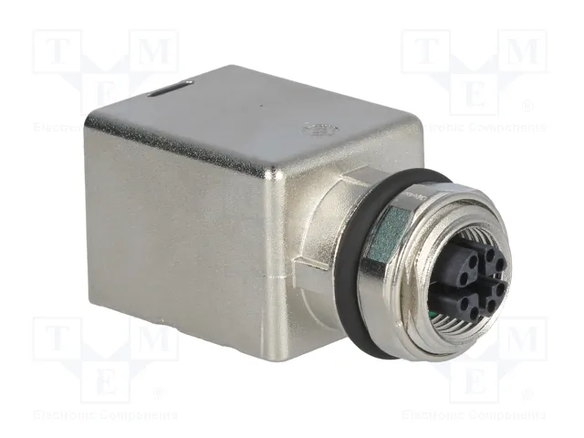 HARTING Adaptador M12 hembra código X a RJ45 Cat 6a recto para panel de 8 pines HARTING Adaptador M12 hembra código X a RJ45 Cat 6a recto para panel de 8 pines