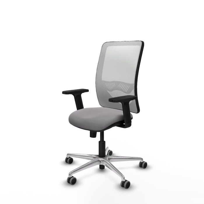 PIQUERAS Y CRESPO Silla de oficina Zulema con mecanismo Sincro, Gris y Blanco PIQUERAS Y CRESPO Silla de oficina Zulema con mecanismo Sincro, Gris y Blanco