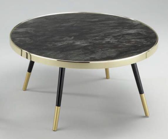 DKD Home Decor Mesa de Centro de Acero y Cristal Símil Mármol 110x50x41,5