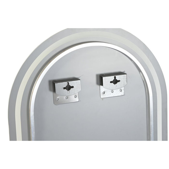 DKD Home Decor Espejo Moderno 50x80 cm Táctil LED Cristal 3 Tonos Luz 6000K 3000K Resistente Humedad IP44 20W