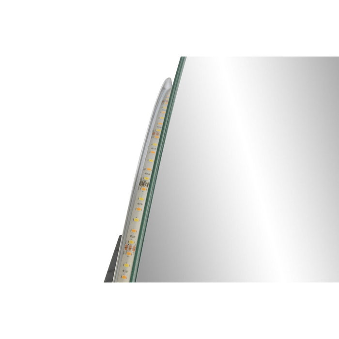 DKD Home Decor Espejo Moderno 50x80 cm Táctil LED Cristal 3 Tonos Luz 6000K 3000K Resistente Humedad IP44 20W