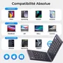 Bluestork KB-MINI-FOLD/FR Teclado Inalambrico Plegable AZERTY Negro para Ordenador Tableta Smartphone TV con Teclas de Tijera