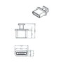 DeLOCK 64013 Cubierta antipolvo para USB Tipo C con mango, 10 unidades, Negro