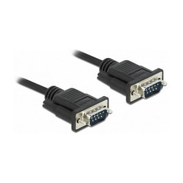 DeLOCK Cable serie RS-232 D-Sub 9 macho a macho 2 m