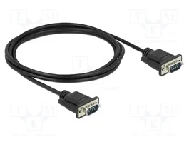 DeLOCK Cable Serie RS-232 D-Sub 9 Macho a Macho 2 m