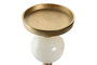 DKD Home Decor Candelabro Moderno Dorado Blanco Aluminio 15 x 43.5 x 15 cm