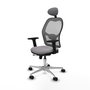 PIQUERAS Y CRESPO Silla de oficina Jorquera Gris con mecanismo Sincro/Traslack