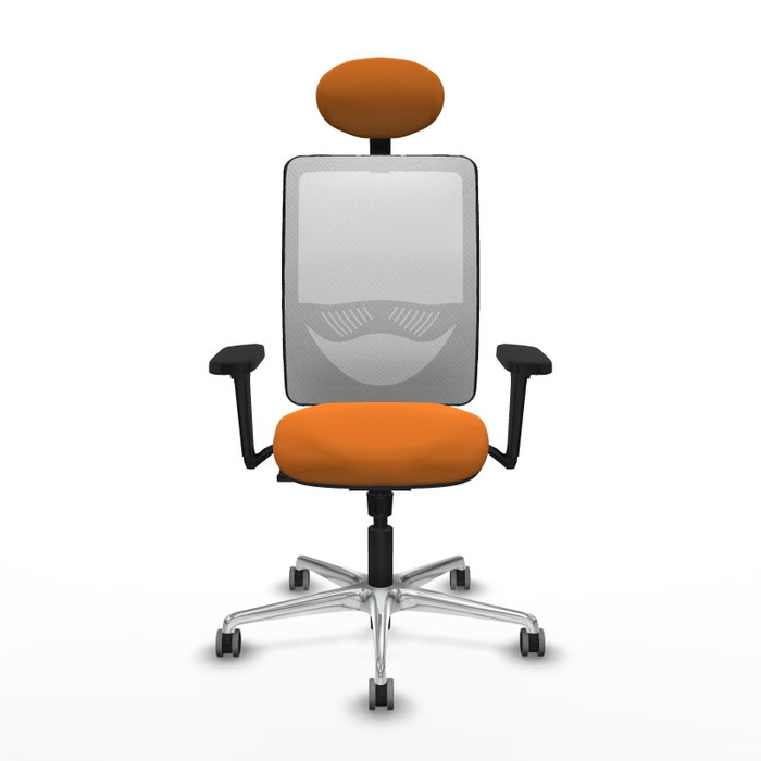 PIQUERAS Y CRESPO Silla de oficina Zulema Naranja y Blanco PIQUERAS Y CRESPO Silla de oficina Zulema Naranja y Blanco