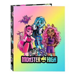 Safta Carpeta Folio Mixtas 4x25 mm Monster High "Creep" Tamaño Folio Tapas Duras