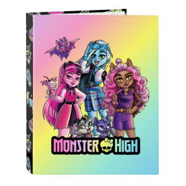 Safta Carpeta Folio Monster High Creep con 4 Anillas de 25 mm