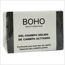 BOHO Champu Solido Carbon Activado 55Gr Purificante Todo Tipo Cabello Especial Graso