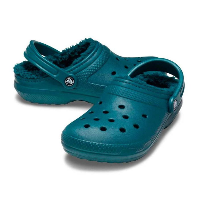 Zuecos Crocs Classic Lined Clog Azul Adultos S Zuecos Crocs Classic Lined Clog Azul Adultos S