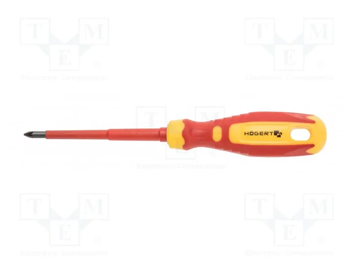 HÖGERT TECHNIK Destornillador Aislado Slim Pozidriv® PZ1 100mm HÖGERT TECHNIK Destornillador Aislado Slim Pozidriv® PZ1 100mm