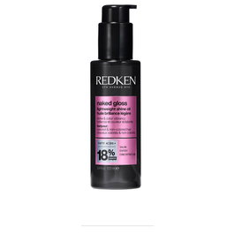 Redken NAKED GLOSS Aceite Ultraligero - 100 ml - Brillo Espejo, Control Frizz y Protección Térmica hasta 230ºC
