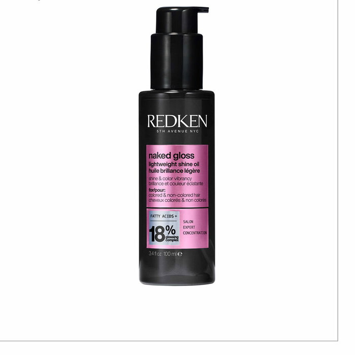 Redken Naked Gloss Aceite Ultraligero Brillo Efecto Espejo y Protección Térmica