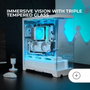 Mars Gaming MC-PRISMA Blanca con Triple Cristal Templado