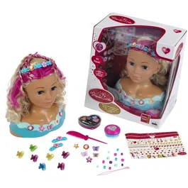 Klein Mariella 5398 Cabeza para Estilismo y Maquillaje con Paleta Real, Accesorios, Juguete para Mayores de 3 Años