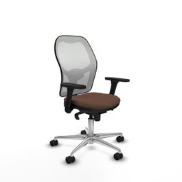 PIQUERAS Y CRESPO Silla de oficina Jorquera con mecanismo Sincro, Brazos 3D y Apoyo Lumbar