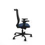 PIQUERAS Y CRESPO Silla de oficina Mardos con mecanismo Sincro/Traslack, Azul marino y Negro