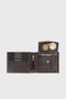 Zoozie Bags Arnold Crazy - Cartera Hombre Gris Piel Auténtica Lujo Elegancia Durabilidad Organizada