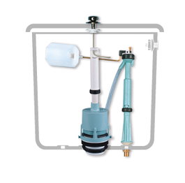 IDROVALENCIA Set Completo Grifo/Infer + Descargador WC Cisterna Baja