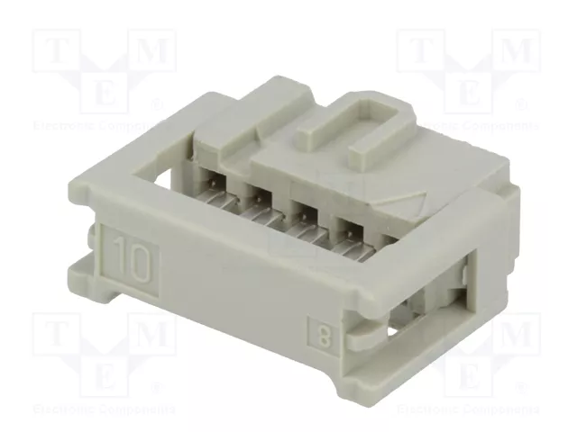 HARTING Conector IDC hembra de 10 pines recto 2,54mm