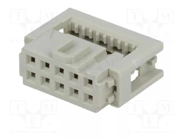 HARTING Conector IDC hembra de 10 pines recto 2,54mm