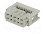 HARTING Conector IDC hembra de 10 pines recto 2,54mm