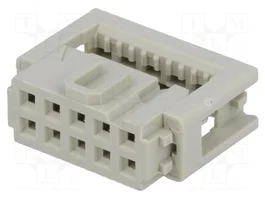 HARTING Conector IDC hembra de 10 pines recto 2,54mm