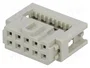 HARTING Conector IDC hembra de 10 pines recto 2,54mm