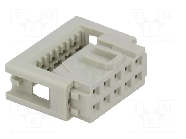 HARTING Conector IDC hembra de 10 pines recto 2,54mm