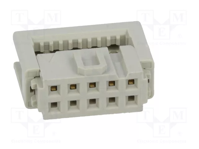 HARTING Conector IDC hembra de 10 pines recto 2,54mm