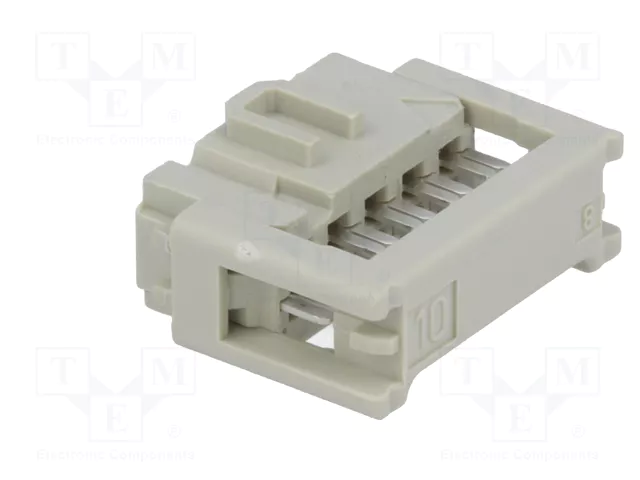 HARTING Conector IDC hembra de 10 pines recto 2,54mm