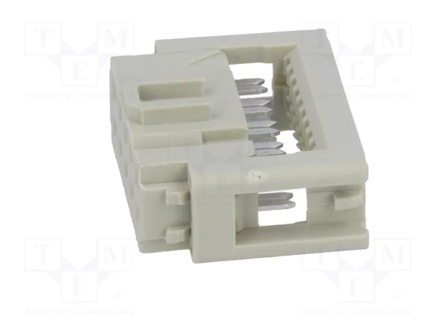 HARTING Conector IDC hembra de 10 pines recto 2,54mm