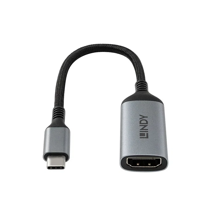 Lindy Conversor USB Tipo C a HDMI 8K 60Hz 240Hz Gris