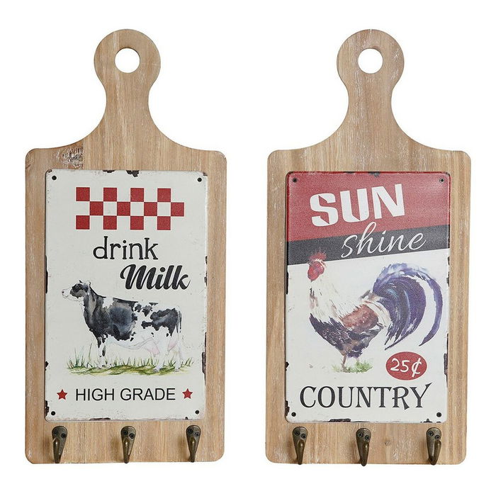 Perchero de Pie DKD Home Decor Rojo Madera Metal (2 pcs) (21 x 5 x 45 cm) Perchero de Pie DKD Home Decor Rojo Madera Metal (2 pcs) (21 x 5 x 45 cm)