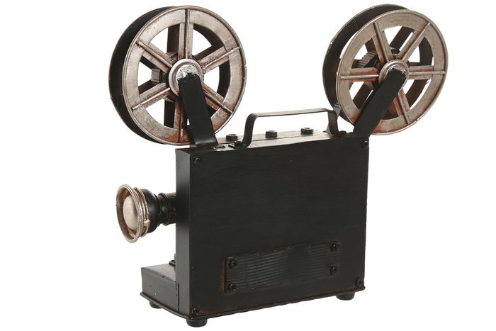 DKD Home Decor Reloj Sobremesa Vintage Negro Plateado 7.5 x 20.5 x 26 cm