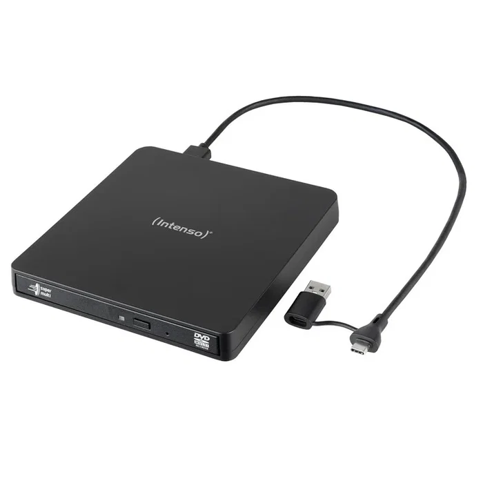 Intenso EOD 400D Slim Unidad de Disco Óptico DVD Super Multi DL Externo USB 3.2 Gen 1 Negro