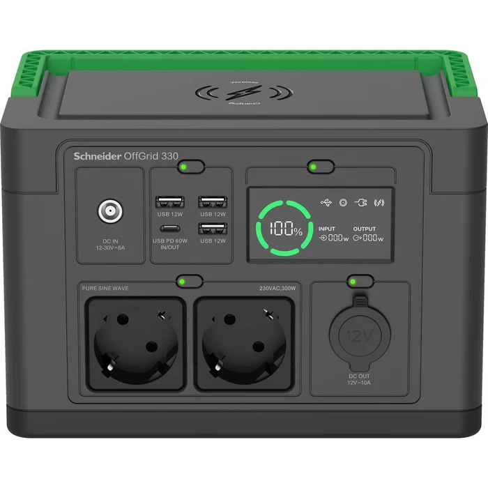 APC PPS330-GR Estación de Energía Portátil Offgrid 330 332Wh Negro/Verde APC PPS330-GR Estación de Energía Portátil Offgrid 330 332Wh Negro/Verde