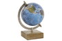 DKD Home Decor Globo Terraqueo Vintage Azul Marron 12 x 20 x 12 cm