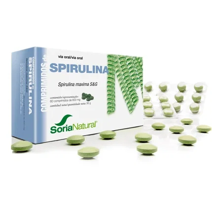 SORIA NATURAL Espirulina 60 comprimidos SORIA NATURAL Espirulina 60 comprimidos