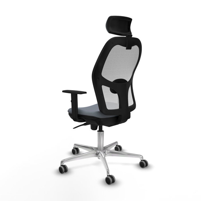 PIQUERAS Y CRESPO Silla de oficina Jorquera con mecanismo Sincro, Gris y Blanco PIQUERAS Y CRESPO Silla de oficina Jorquera con mecanismo Sincro, Gris y Blanco