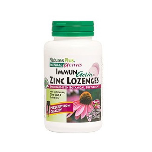 NATURES PLUS ImmunActin Zinc Lozenges sabor cereza