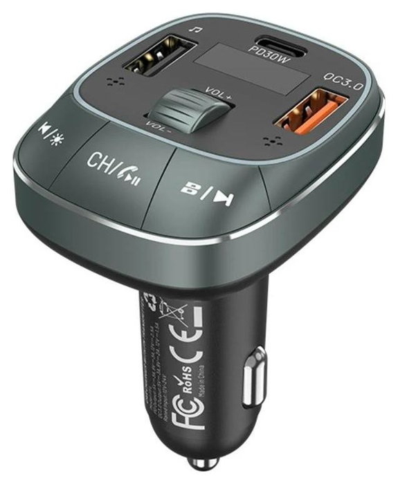 Vention Transmisor FM FFLB0 con Bluetooth 5.0 y Carga Rápida 30W Vention Transmisor FM FFLB0 con Bluetooth 5.0 y Carga Rápida 30W